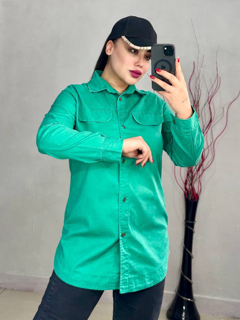 مانتو کتان کاغذی جیب نما