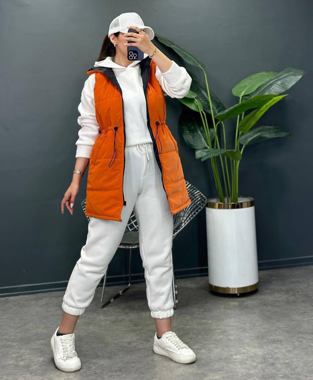 پافر سیلیکونی بلند کلاه دار کمر گتر